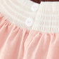 Western Horse Pink Smocked Bow Lace Dress