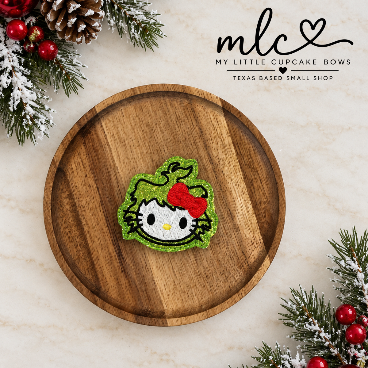 Hk Green Guy Face Feltie Clip