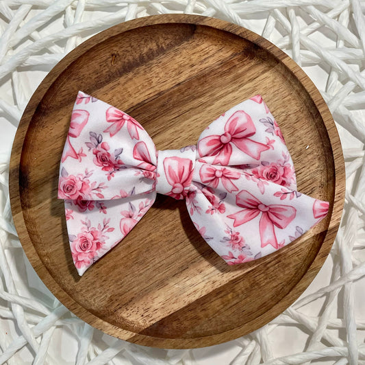 Floral Bows 5in Hand Tied