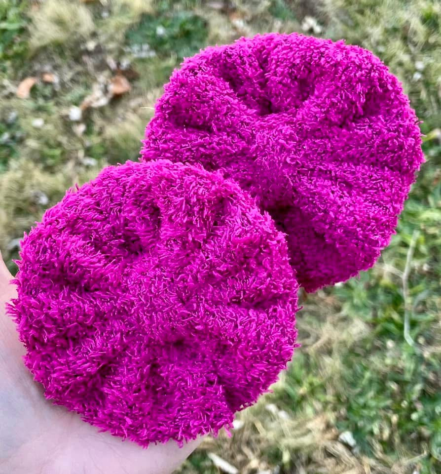 Fuchsia Cozy Fabric Bow