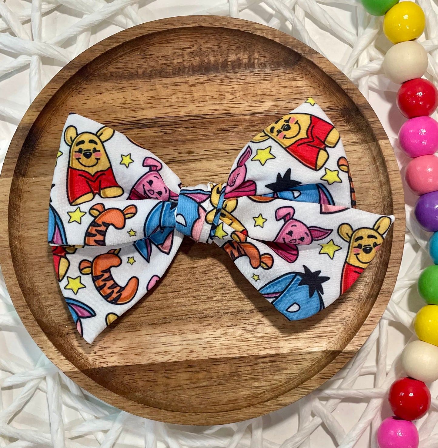 Pooh Alphabet 5in Hand Tied