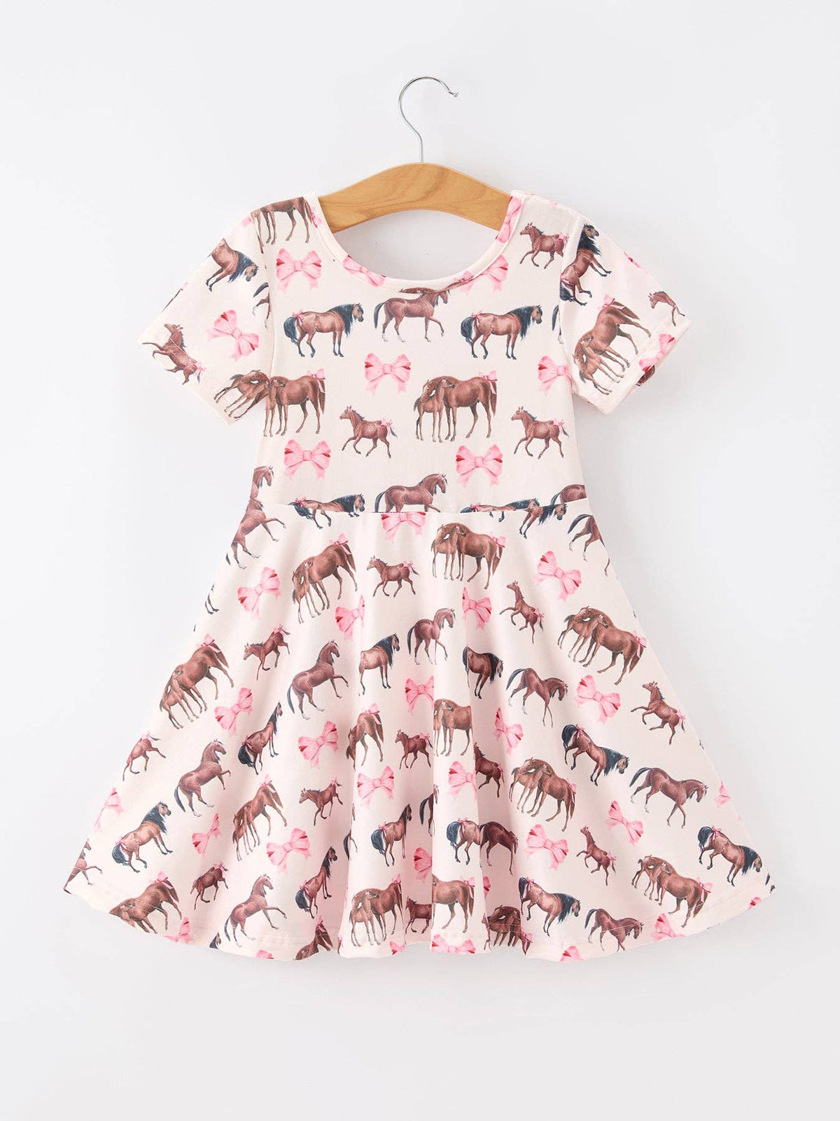 Bows & Horses Twirl Dress