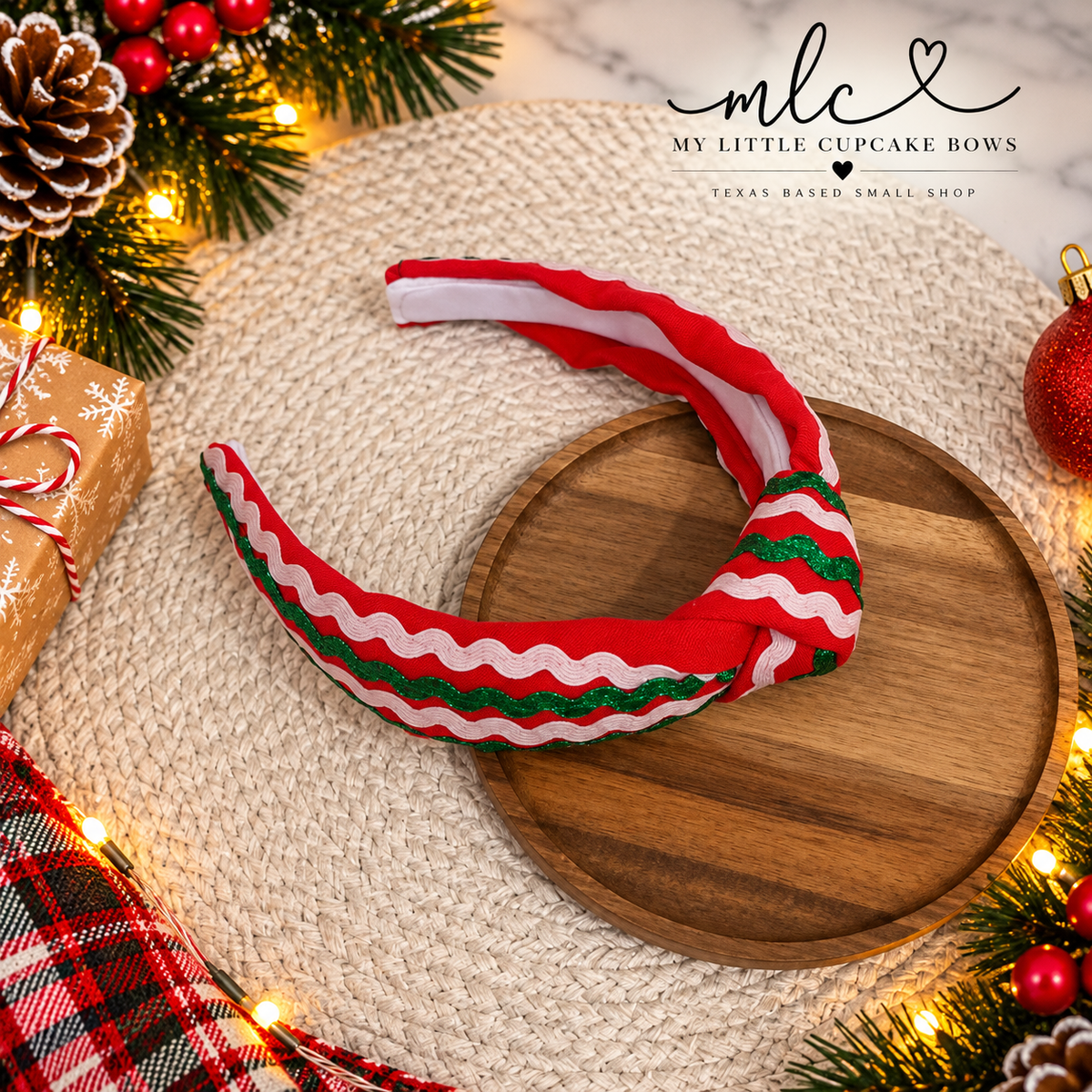 Christmas Ric Rac Headband