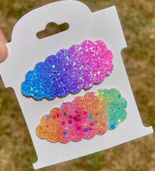 Magical Ombre Glitter Snap Clip