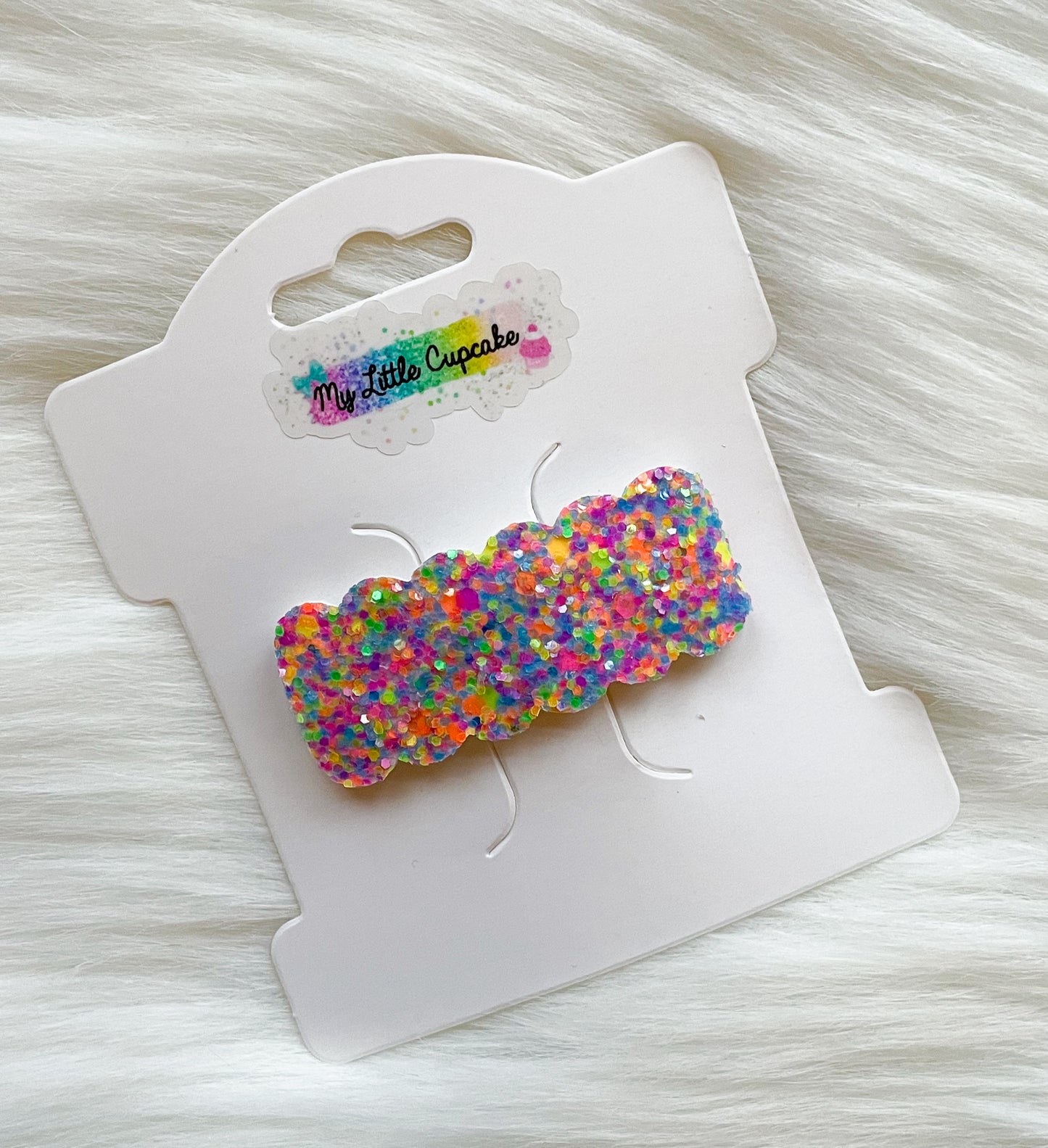 Candy Blast Glitter Snap Clip