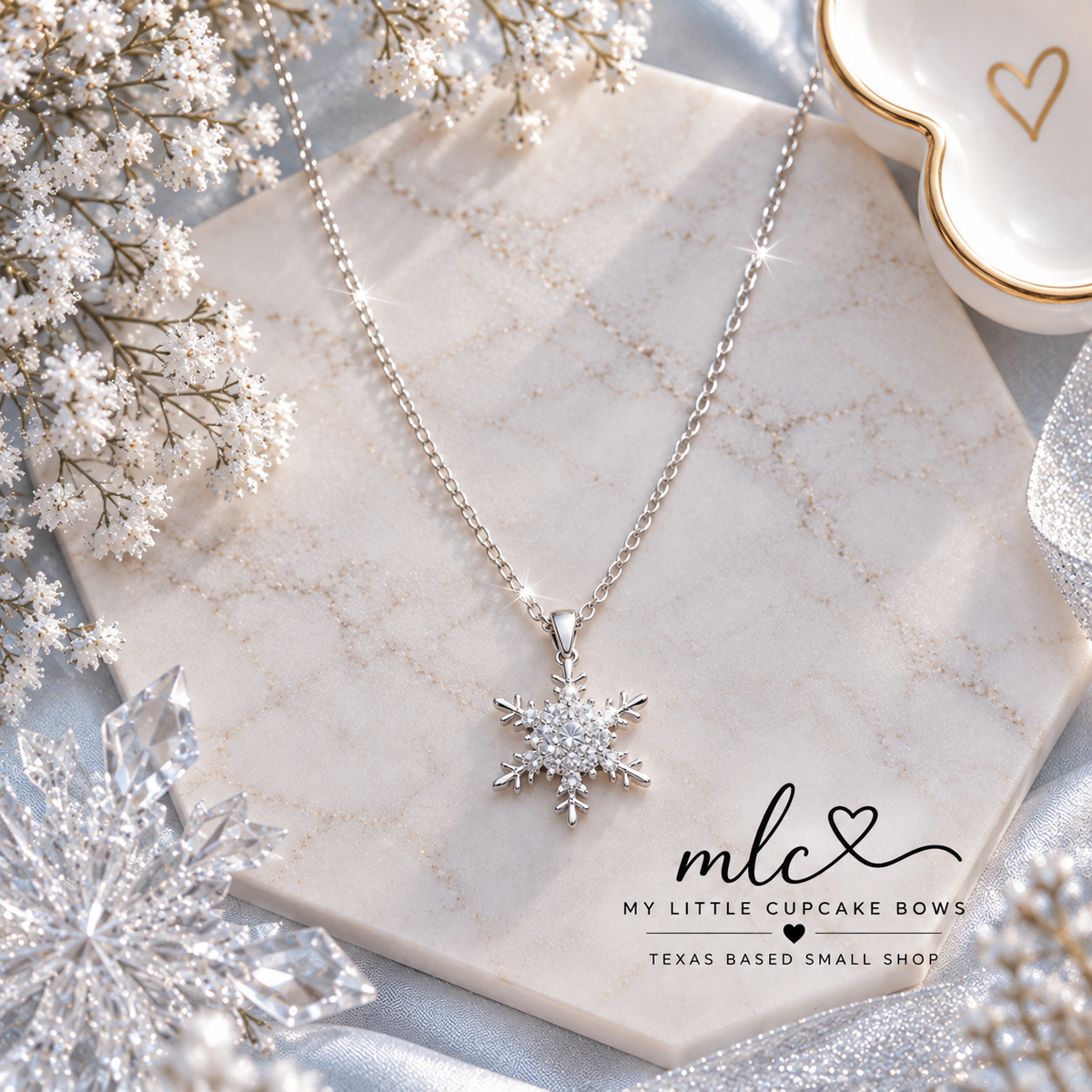 Sparkling Snowflake Necklace