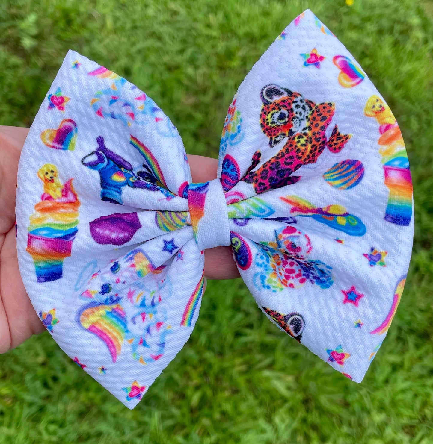 Lisa Frank Fabric Bow