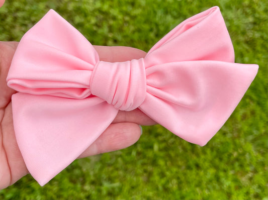 Light Pink Swin 5in Hand Tied Bow