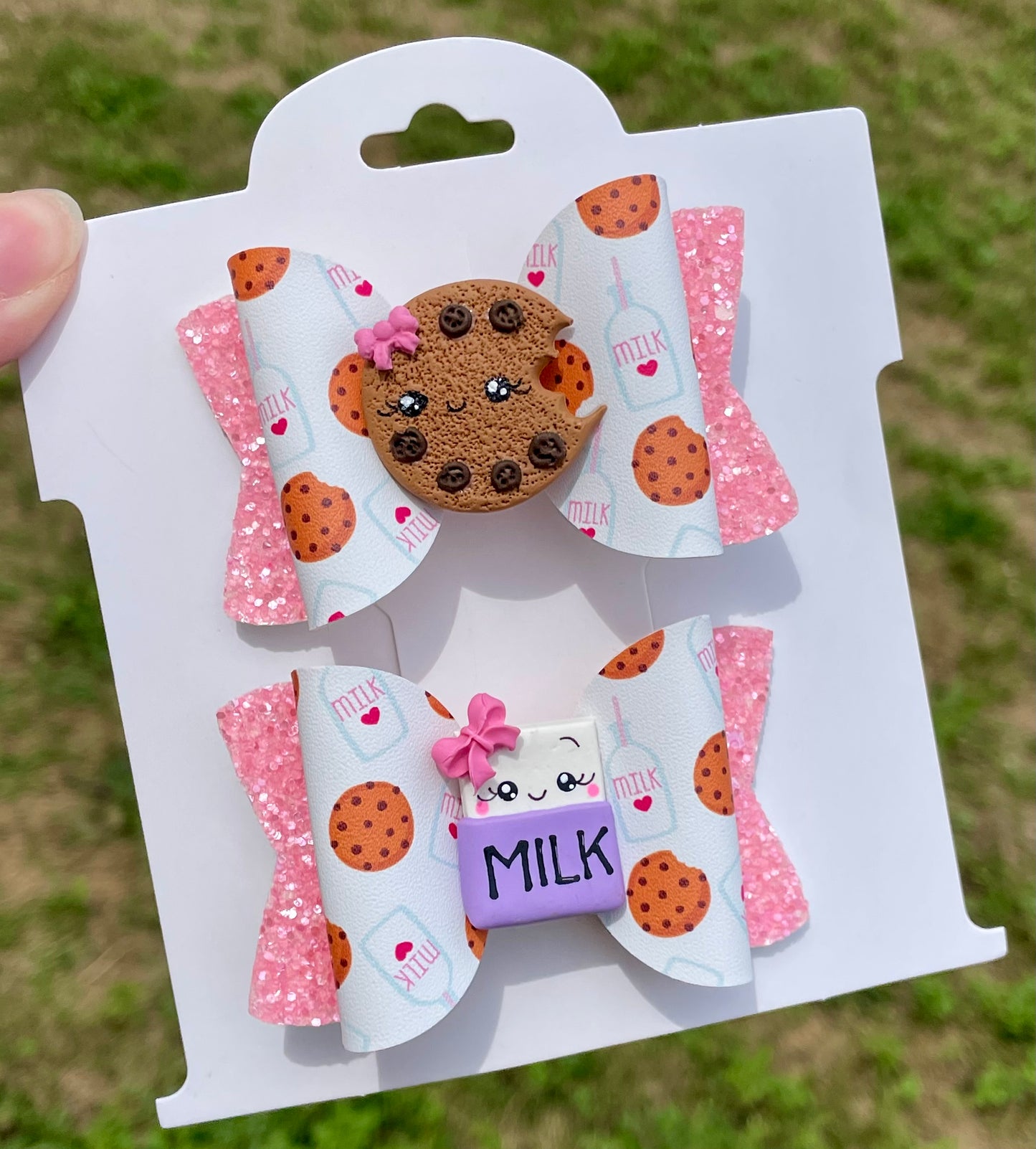 Milk & Cookies Clay Piggy Set