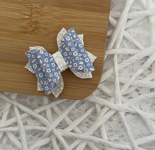 Blue & White Micro Floral 2in Jasmine