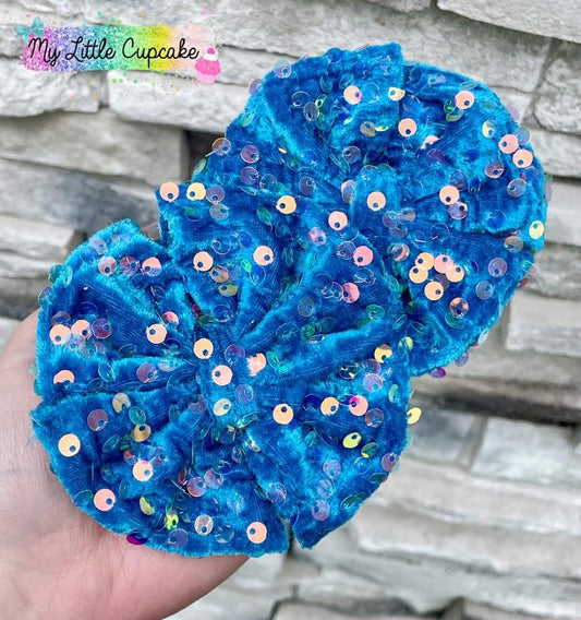 Bermuda Blue Sequin Fabric