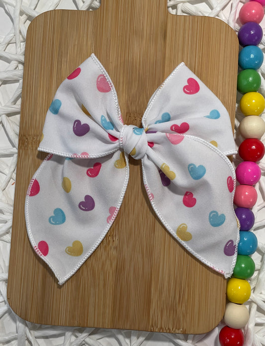 Rainbow Gummy Hearts 4.5in Serged