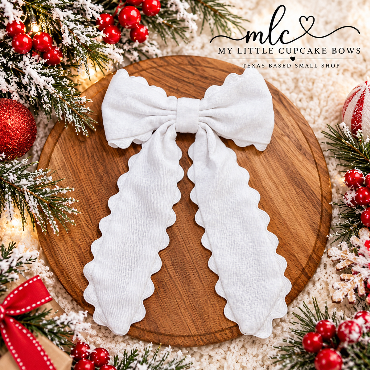 Solid White Ruffle Long Tail