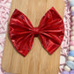 Red Holo Fabric Bow