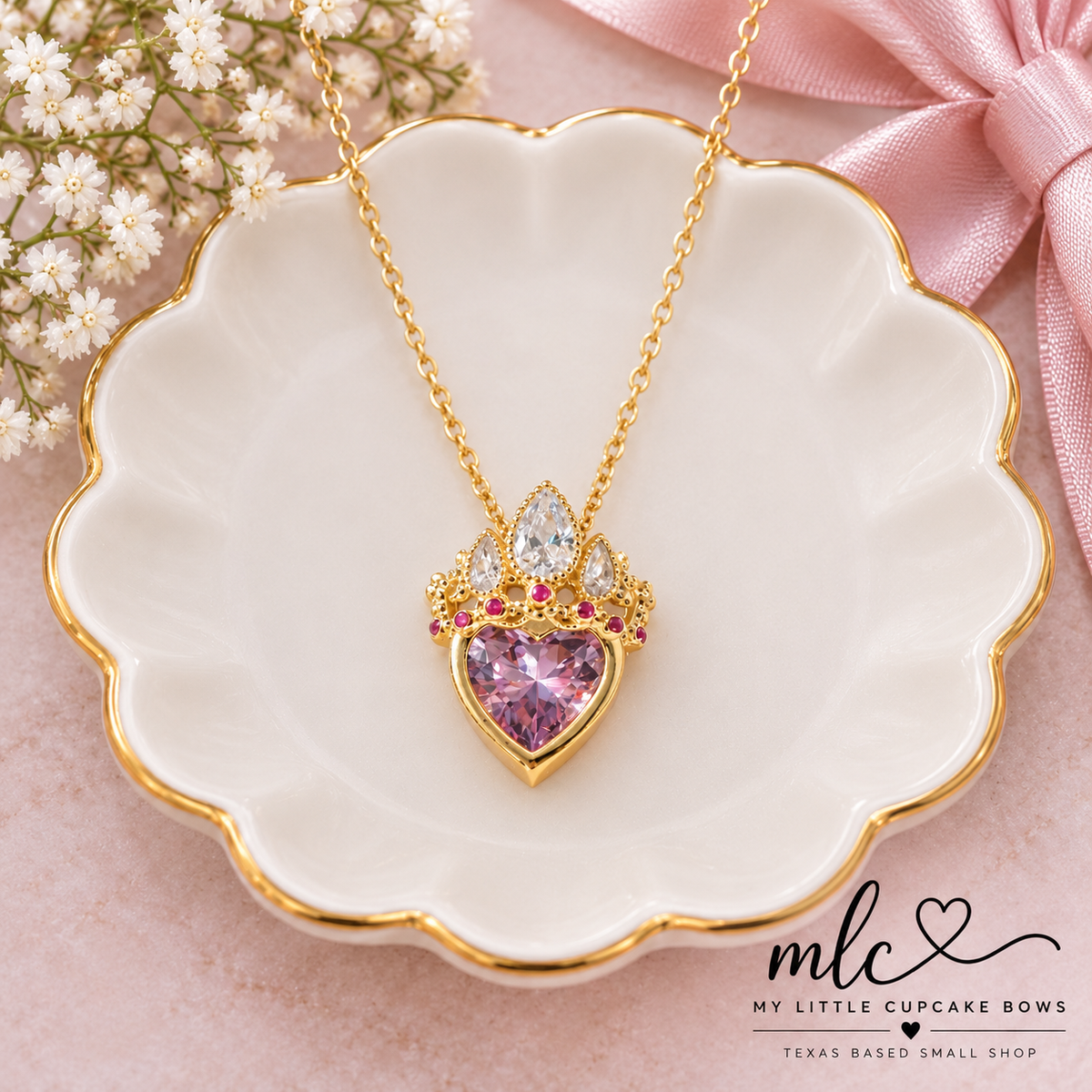 Rupunzel-Inspired Crown Necklace