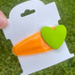 Neon Heart Jelly Snap Clips