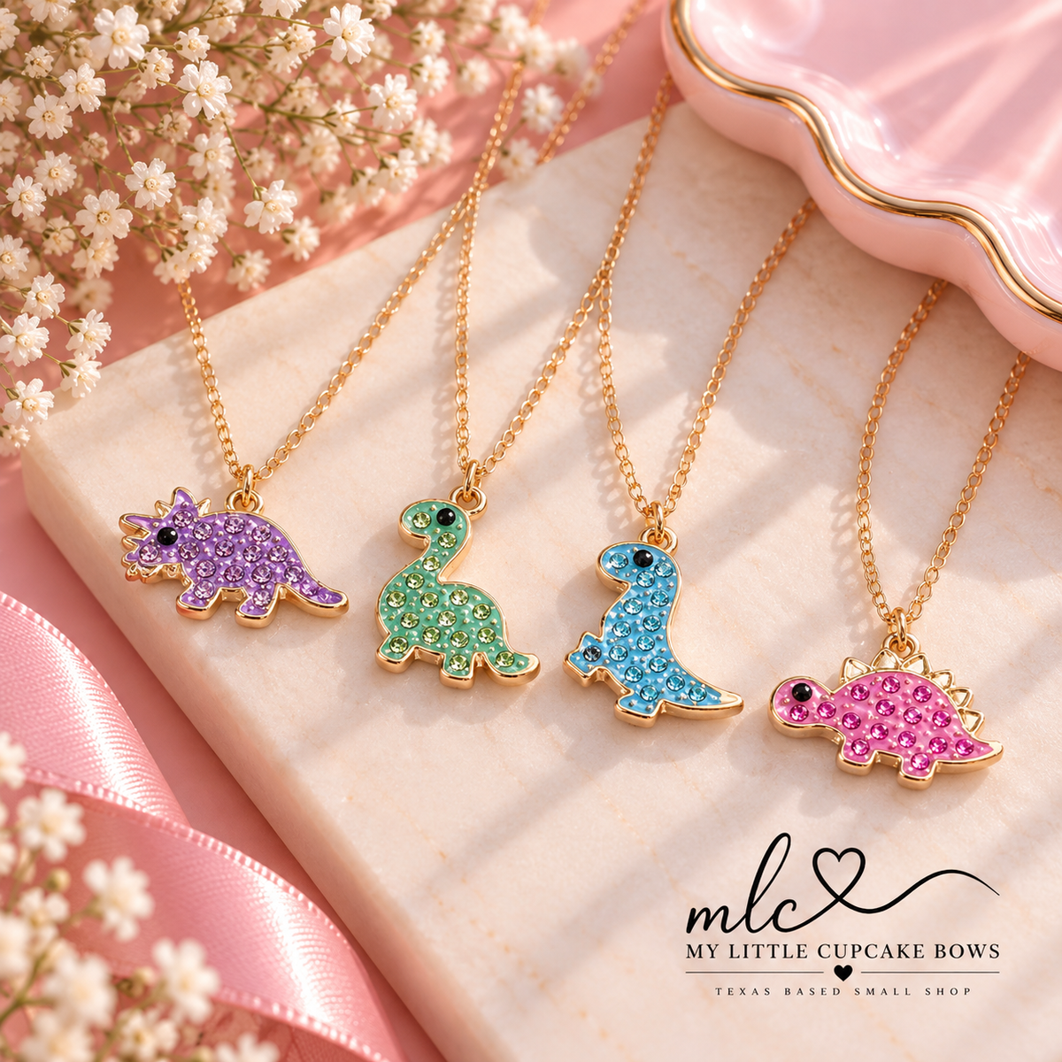 Sparking Dinosaur Necklaces
