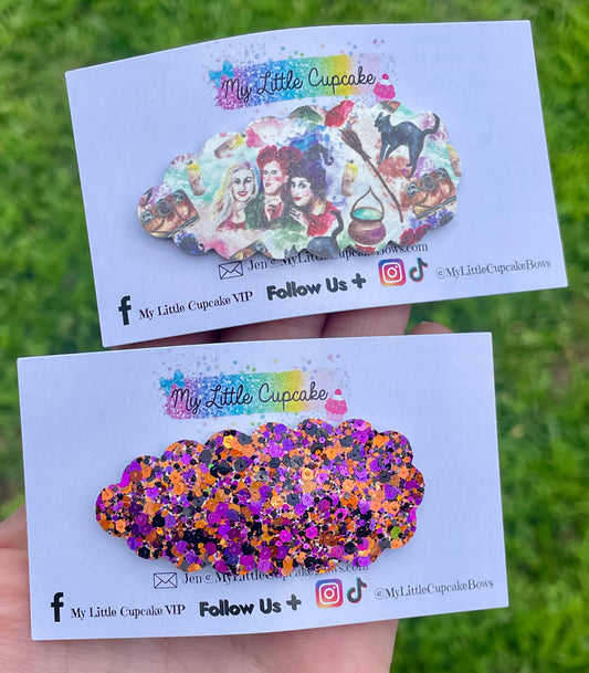 Hocus Pocus Shimmer Snap Clips