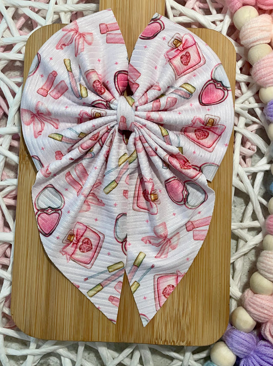 Girly Makeup Fabric Bow