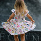 Dainty Princess Ruffle Sleeve Girls Dress