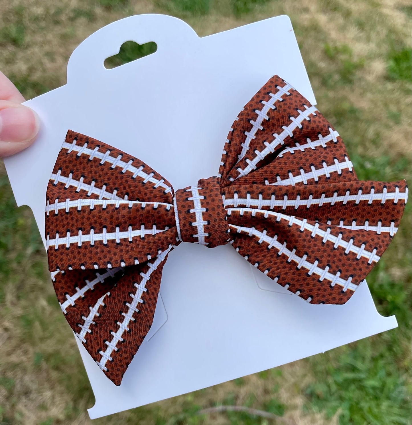 Football Laces 5in Hand Tied Bow