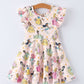 Dainty Princess Ruffle Sleeve Girls Dress