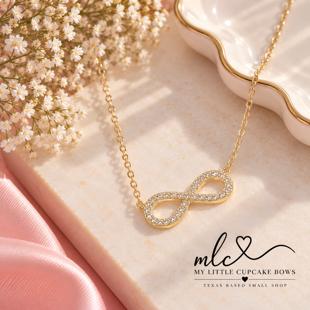 Sparkling Infinity Necklace