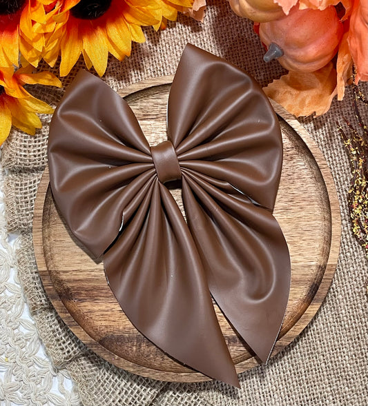 Brown Pleather Fabric