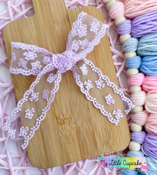 Lilac Lace Tied Long Tail