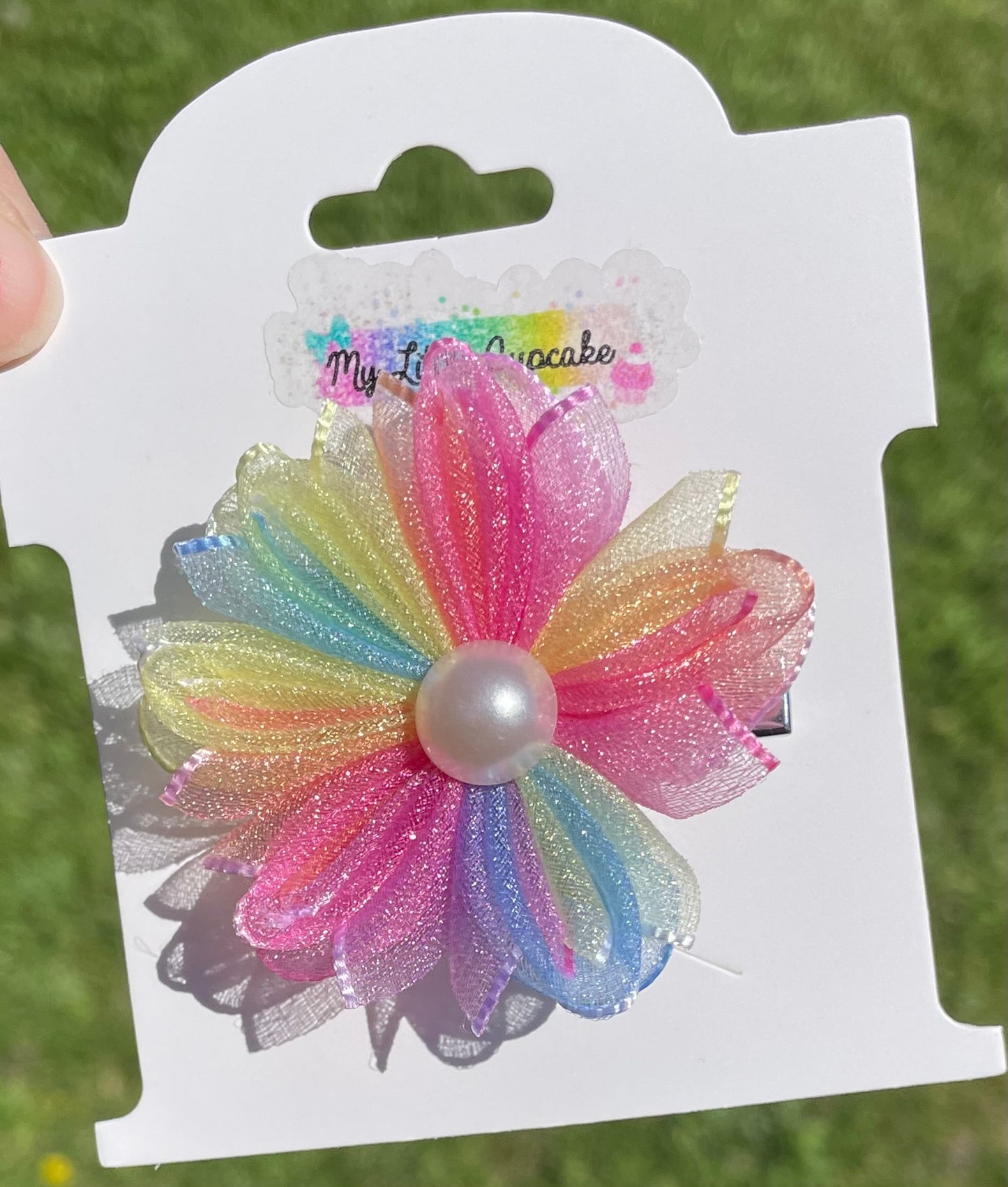 Tulle Flower Clip