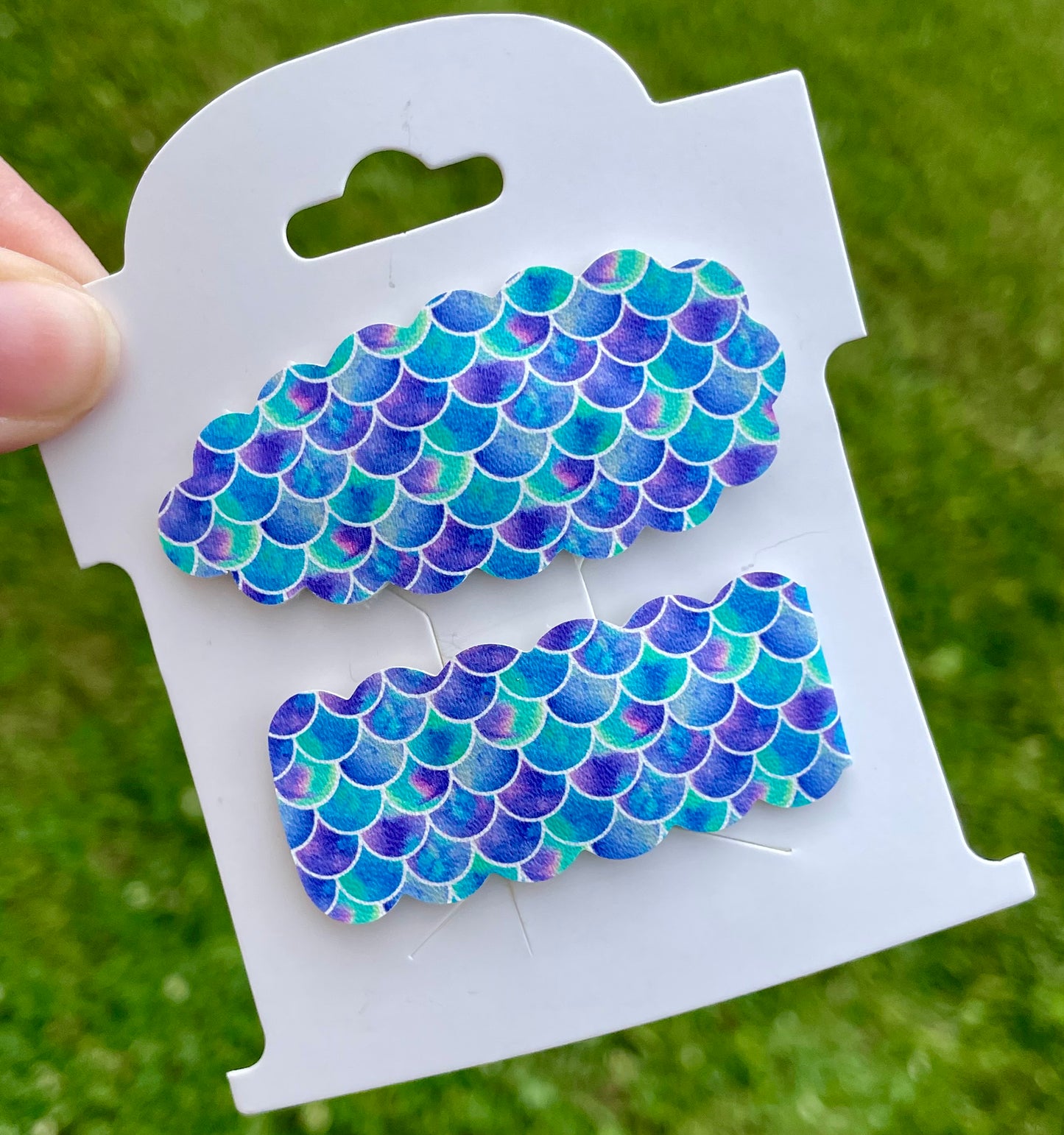 Royal & Aqua Mermaid Snap Clips