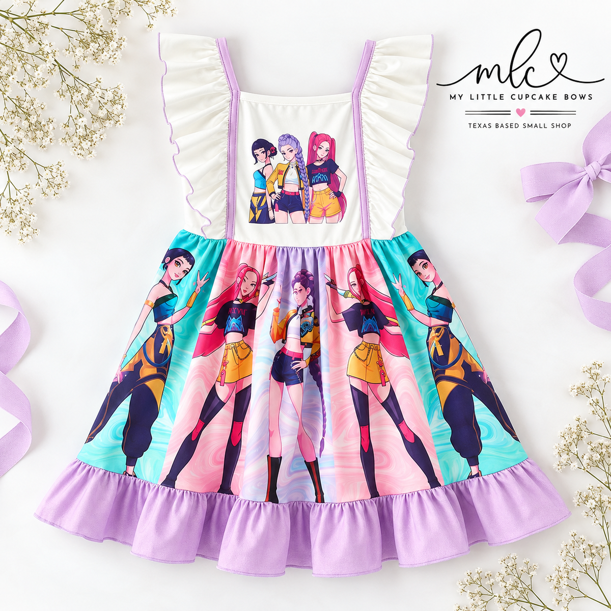 Demon Hunters Ruffle Dress