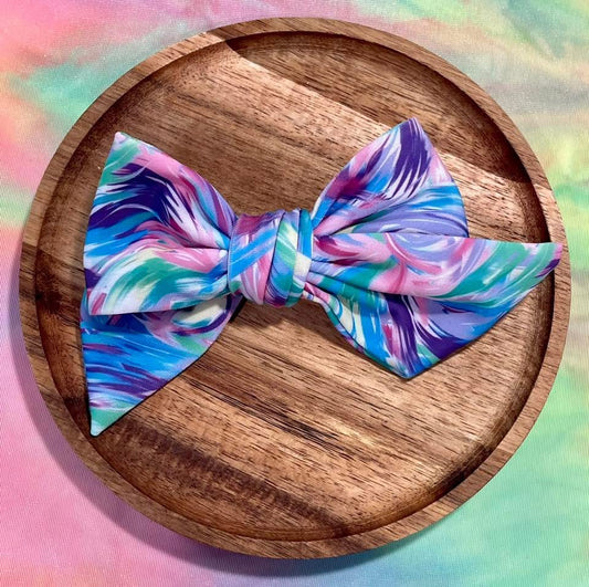 Tropical Brushstrokes Swim 5in Hand Tied