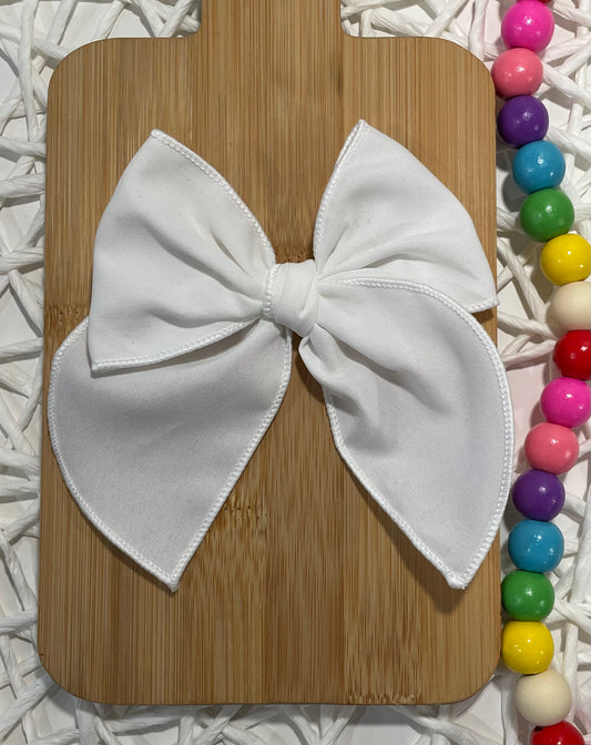 White 4.5in Serged