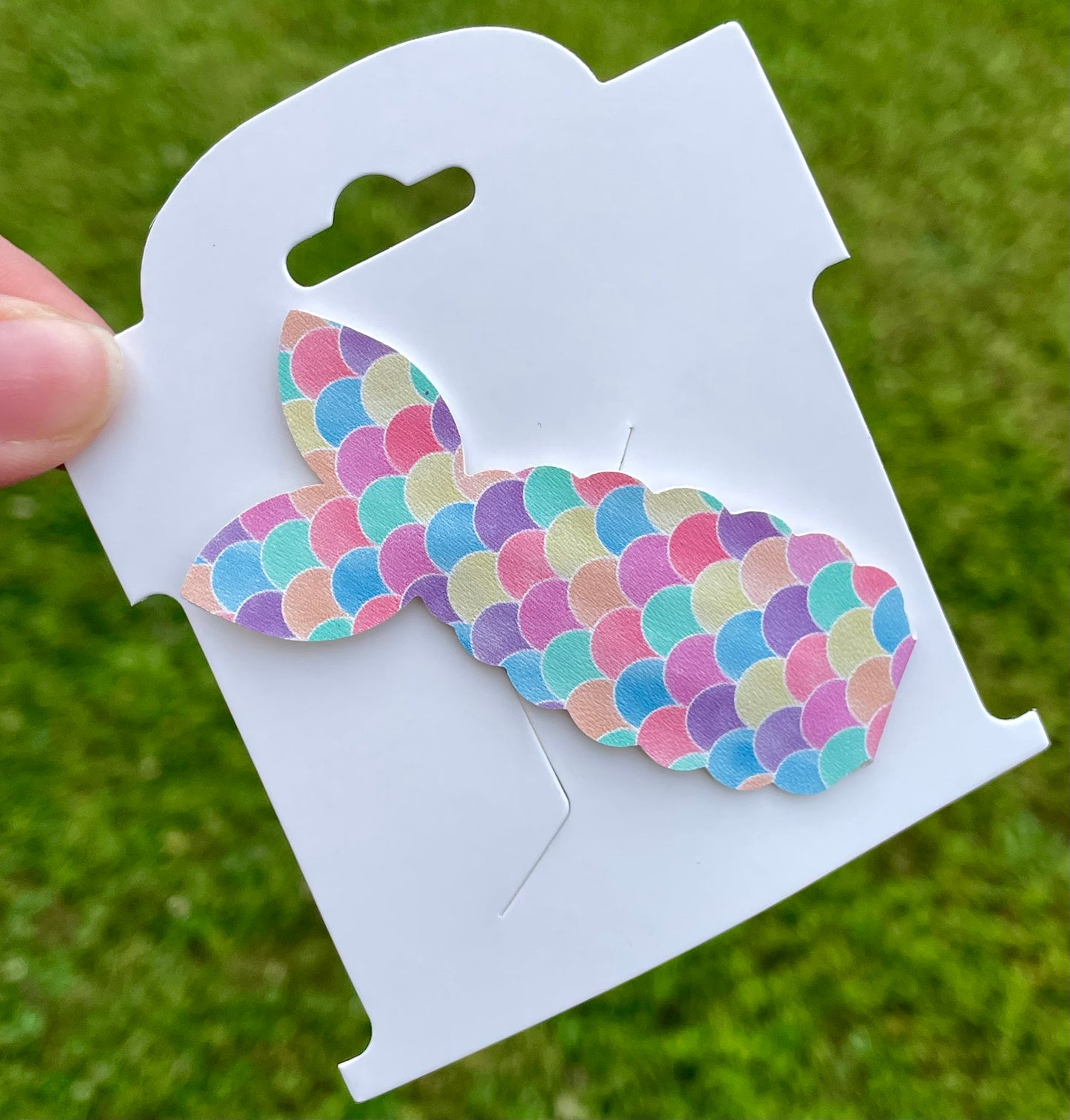 Fruity Rainbow Mermaid Snap Clip