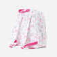 Floral Bow Print Girls Backpack Ruffle Bag