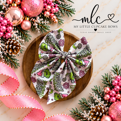 Pinkmas Ribbed Sailor Bows