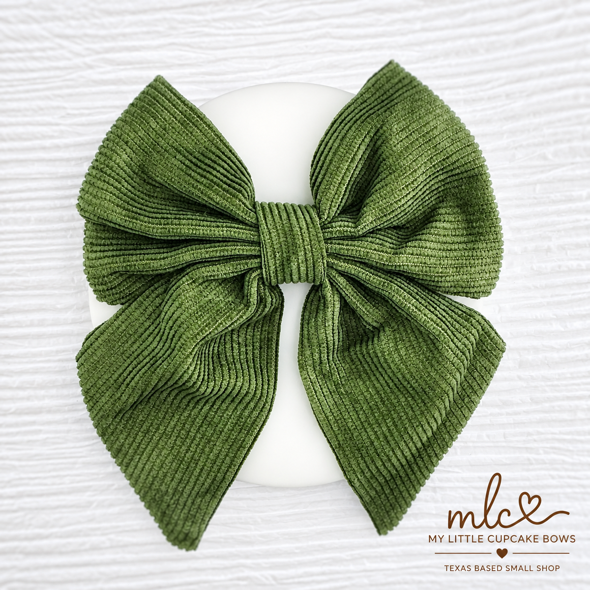 Olive Cord Velvet Chunky Sailor