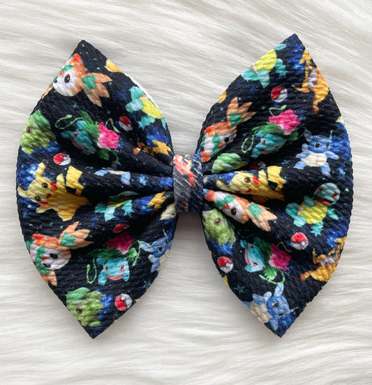 Pokemon Characters/Navy Fabric Bow