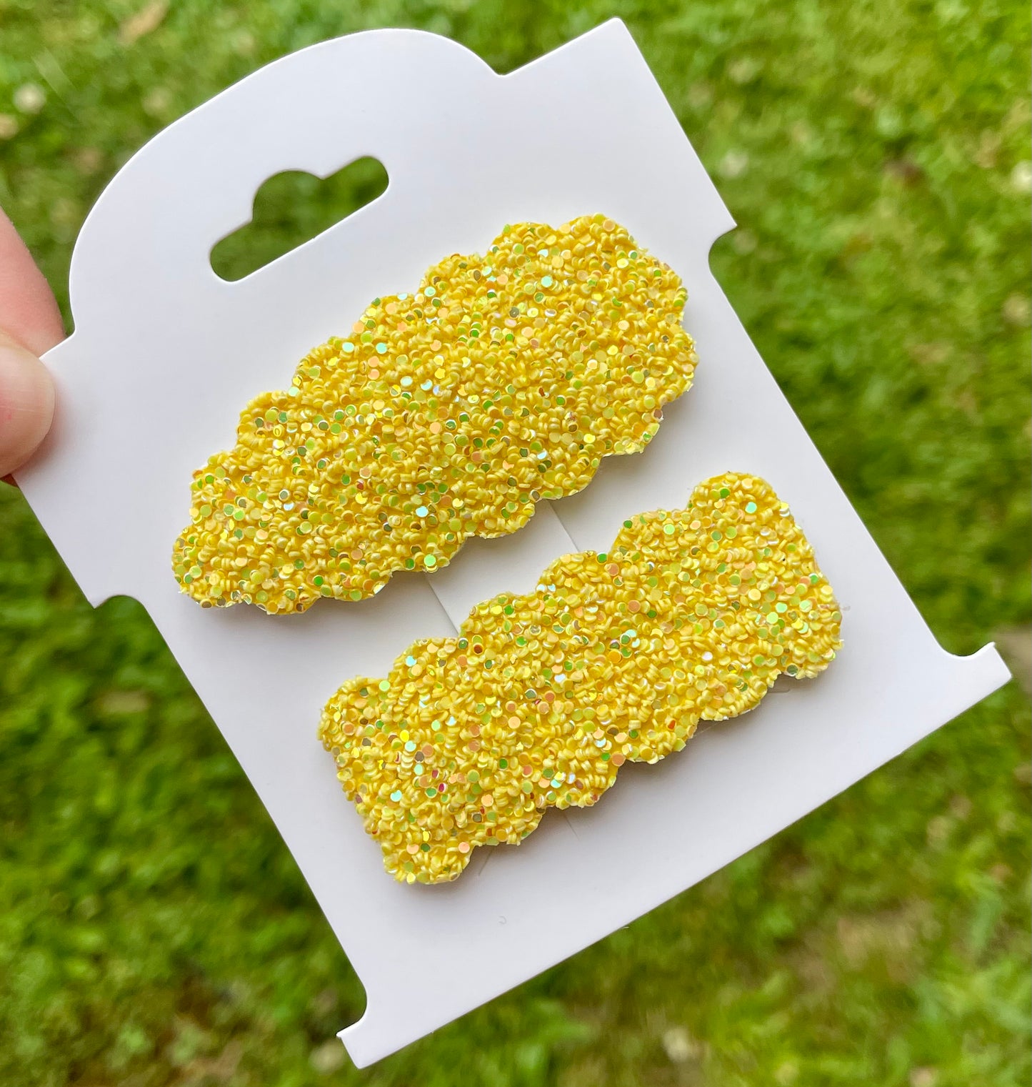 Pineapple Slushy Glitter Snap Clip