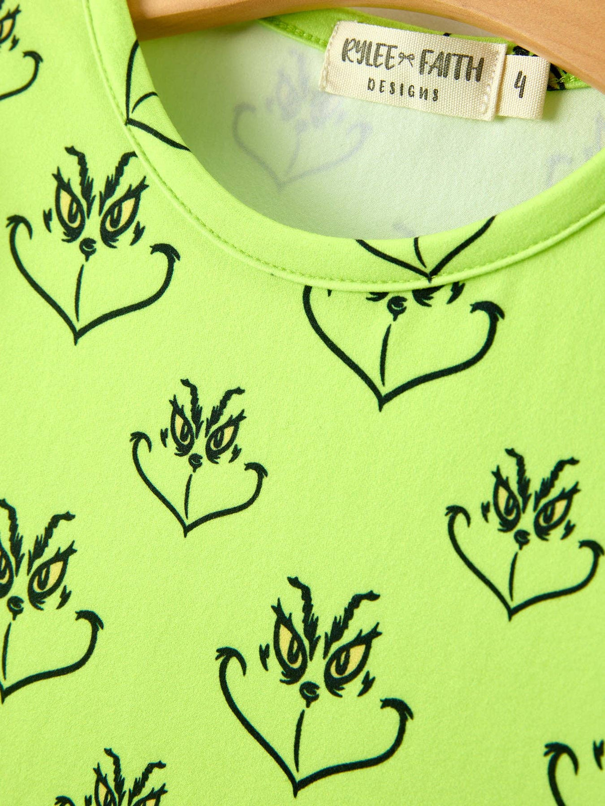 Green Guy Faces Twirl Dress