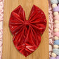 Red Holo Fabric Bow