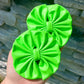 Neon Lime Pleather Fabric
