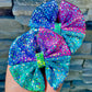 Rainbow Dragonscale Holo Fabric
