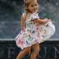 Dainty Princess Ruffle Sleeve Girls Dress