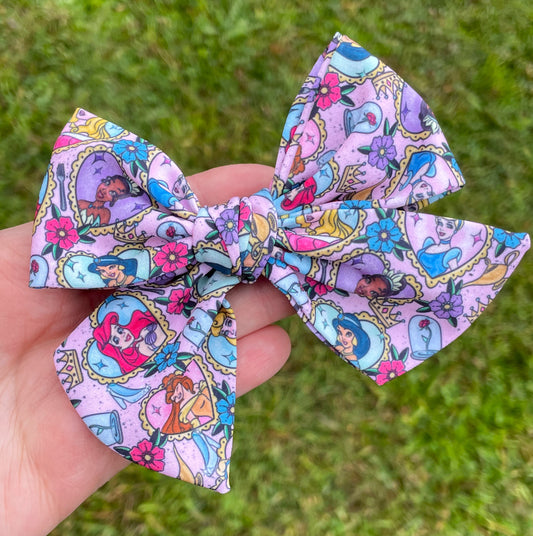 Princess Love 5in Hand Tied Bow