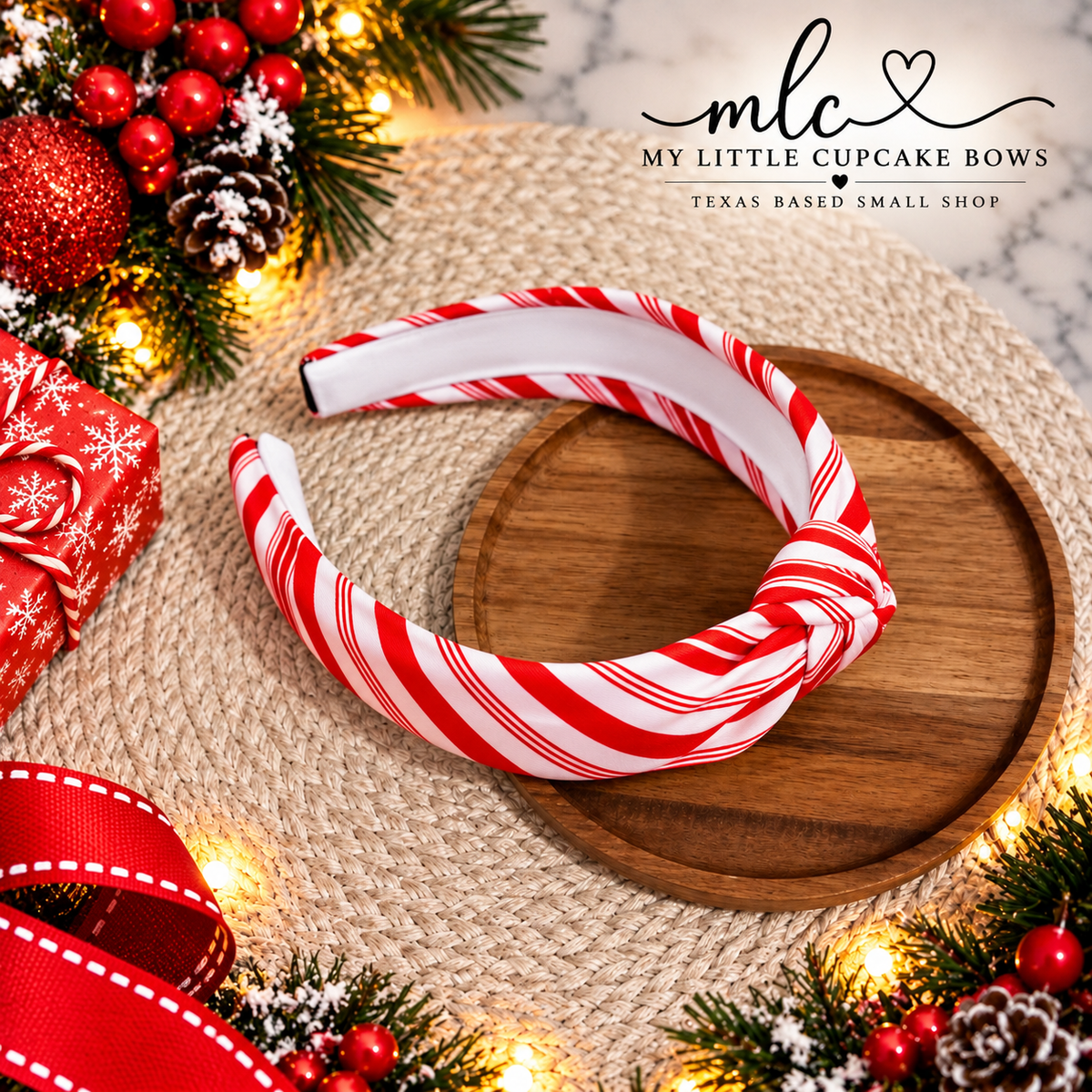 Candy Cane Stripes Headband