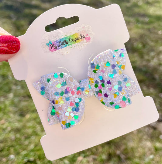 Pastel Candy Hearts Glitter 2.5in Beauty