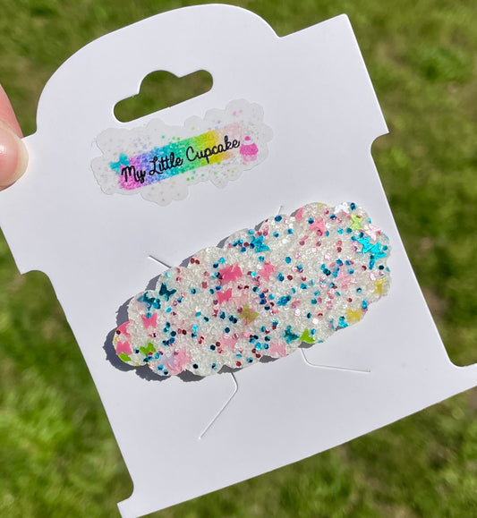 Butterfly Glitter Snap Clip