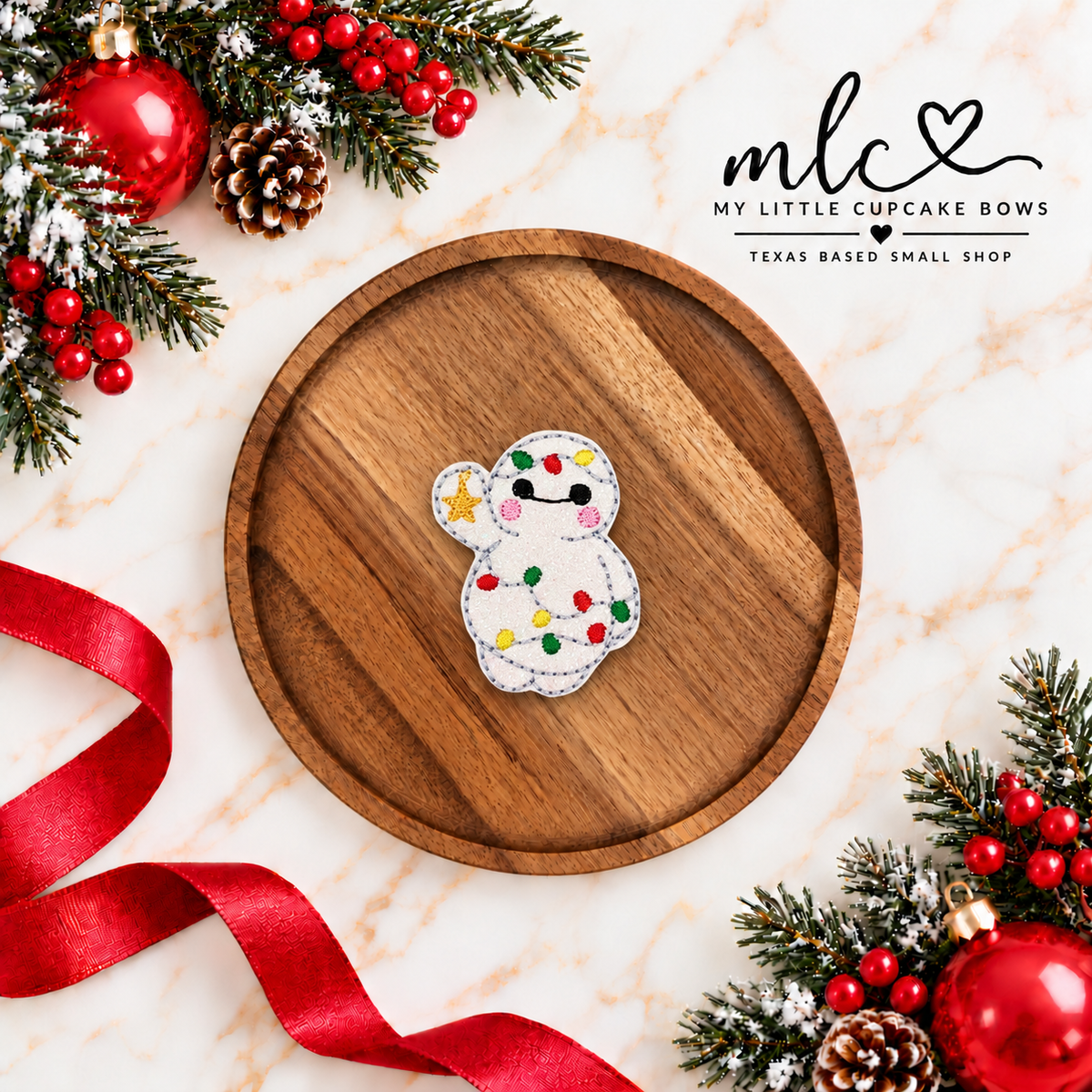 Baymax Lights Feltie Clip